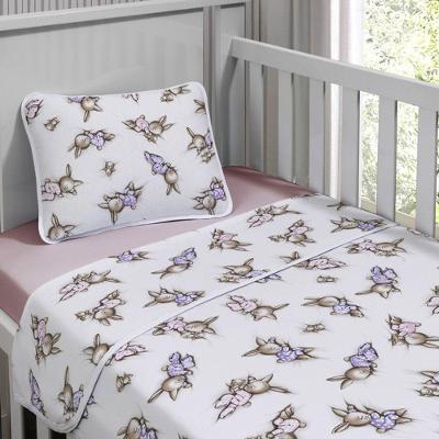 Jogo De Cama Tecebem Mini Cama(montessoriana) Malha 100% Algodão Meg 3 Peças Rose