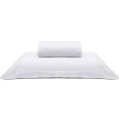 Jogo De Cama Buettner Solteiro King Malha Liso 2 Peças Image Branco