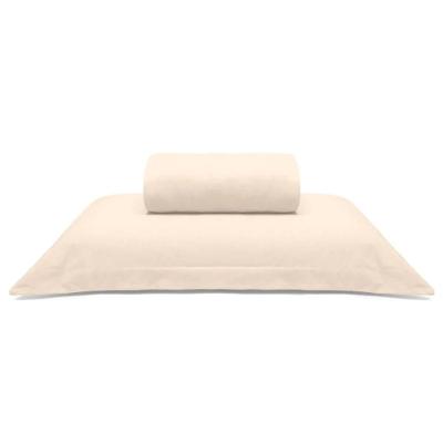 Jogo De Cama Buettner Solteiro King Malha Liso 2 Peças Image Perola