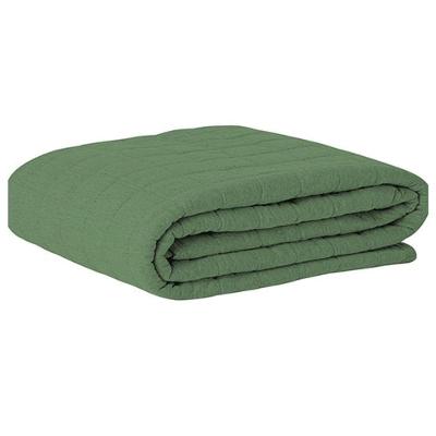 Cobre Leito Tecebem Casal Malha 100% Algodão Liso Em Matelasse 210m X 240m Oliva