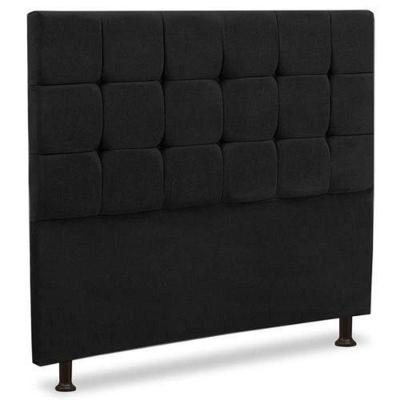 Cabeceira Estofada Casal 140cm Ana Preto