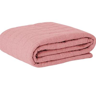 Cobre Leito Tecebem Queen Malha 100% Algodão Lisa Em Matelasse 240m X 260m Rose