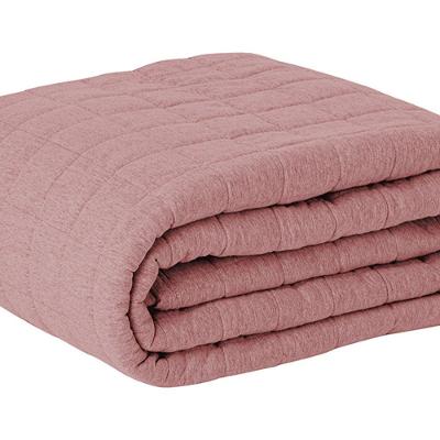 Cobre Leito Tecebem Casal Malha 100% Algodão Lisa 210m X 240m Rose