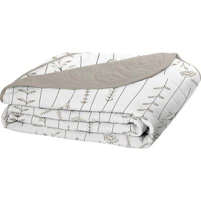 Cobre Leito Tecebem Casal Malha 100% Algodão Estampado Em Matelassê Dora 210x240m Castanho
