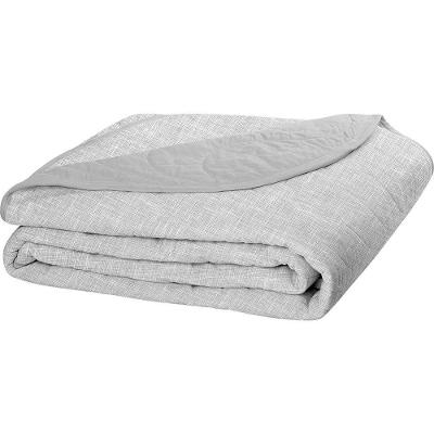 Cobre Leito Tecebem Solteiro Malha 100% Algodão Estampado Em Matelassê Brian170x240cm Cinza