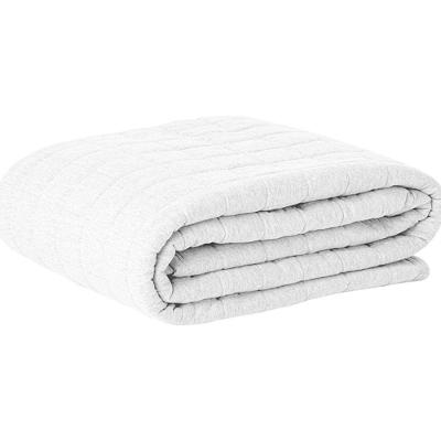 Cobre Leito Tecebem Casal Malha 100% Algodão Lisa 210m X 240m Branco