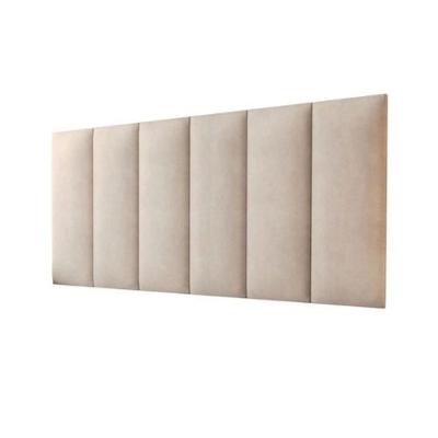 Cabeceira Casal Carla 160x60 Suede Bege - M&f Decor