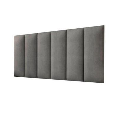 Cabeceira Casal Carla 140x60 Suede Cinza - M&f Decor