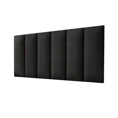 Cabeceira Casal Carla 140x60 Suede Preto - M&f Decor