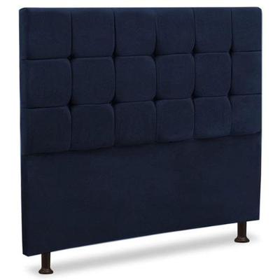 Cabeceira Estofada Casal 140 Cm Ana Azul Marinho