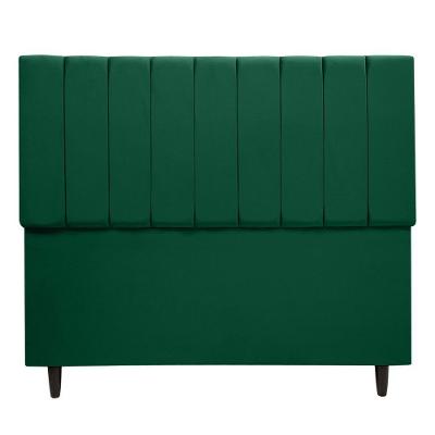 Cabeceira Cama Box Maju 1,40 Casal Veludo Linha Premium Verde
