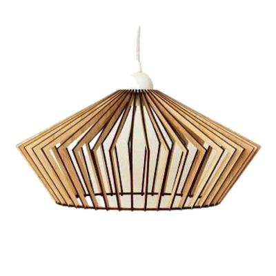Luminária Teto Tipo Pendente Dejavu Em Mdf - Completa - Cor:mdf Cru