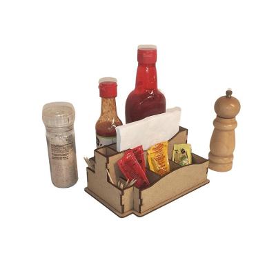 Porta Guardanapo E Sachê Em Mdf - Kit 10 Unidades