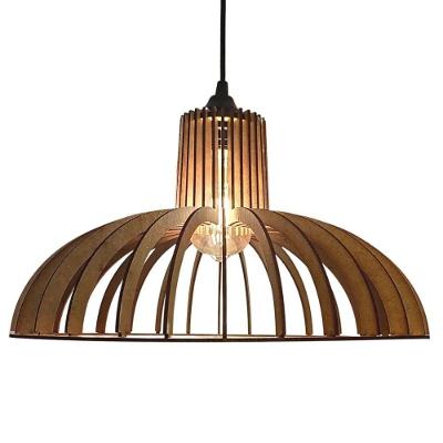 Luminária Teto Tipo Pendente Colônia - Cor:marrom