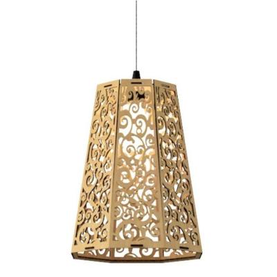 Luminária Teto Tipo Pendente Gama Mdf - Completa Cor: Mdf Cru