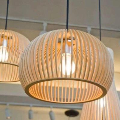 Luminária Teto Tipo Pendente Em Mdf Universo - Completa Cor: Mdf Cru