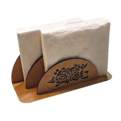Porta Guardanapo E Sachê Em Mdf - Kit 5 Unidades