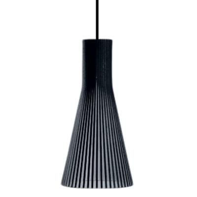 Luminária Teto Tipo Pendente Funil Mdf - Completa Cor: Preta