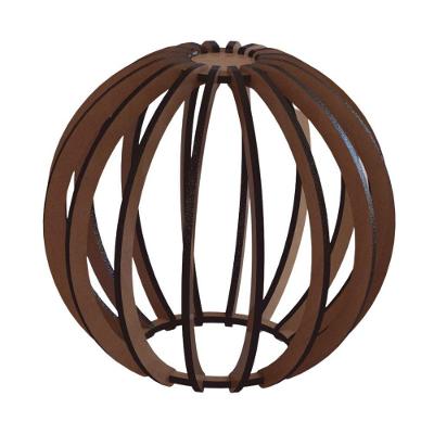 Luminária Teto Tipo Pendente Jabulani Mdf - Completa Cor: Marrom