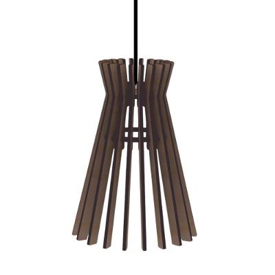 Luminária Teto Tipo Pendente Havana Mdf - Completa Cor: Marrom