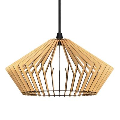 Luminária Teto Tipo Pendente Dejavu Mdf Completa - Luminária Teto Tipo Pendente Dejavu Mdf Completa - Cor:mdf Cru