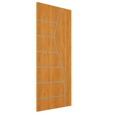 Porta De Madeira Frisada U.v 210cm X 80cm - R10s Cerejeira