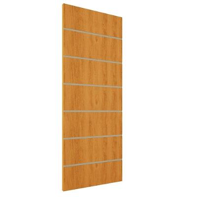 Kit 4 Portas De Madeira Frisada U.v 210cm X 70cm - R50vl Cerejeira