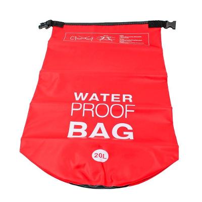 Bolsa Mochila Impermeavel Saco Estanque 20 Litros Camping Bag Vermelho