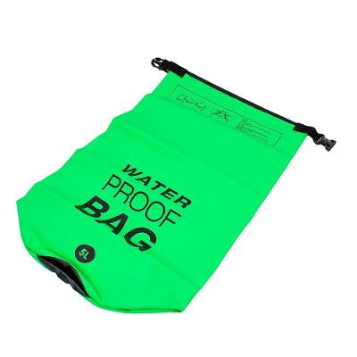 Bolsa Mochila Impermeavel Saco Estanque 5 Litros Camping Bag Cor:verde