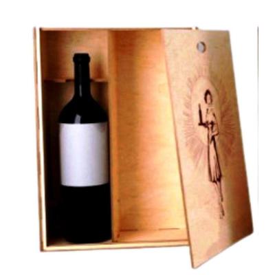 Caixa Para Vinho Em Mdf Cru