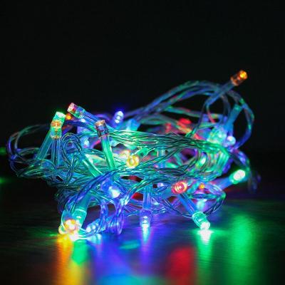 Cordão Com 50 Lampadas De Led Formato Pequena Gota 5 Metros Fio Crystal Colorido