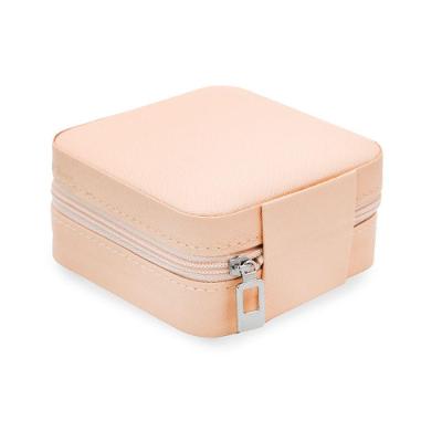 Kit Porta Joias Portatil Viagem Estojo Rosa Com Missangas Pink Rosa