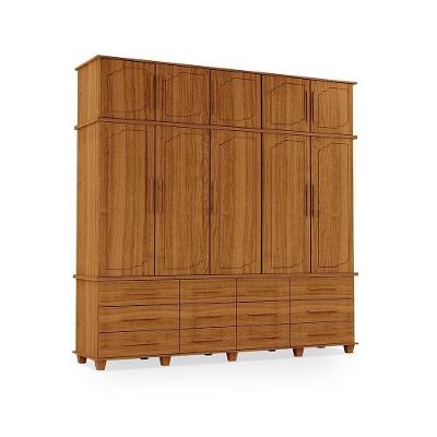 Roupeiro 5 Portas Arles Carvalho New