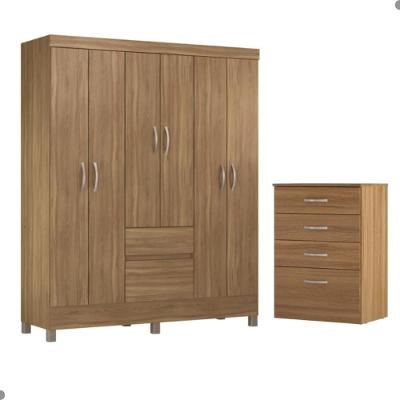 Conjunto Quarto Guarda Roupa E Comoda Forggia Amendola