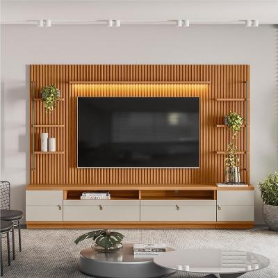 Home Para Tv Com 2 Modulos Laterais Owen Nature Off-white