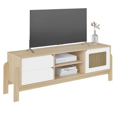 Rack Para Tvs 65' Com 2 Gavetas Itambé Naturale Branco
