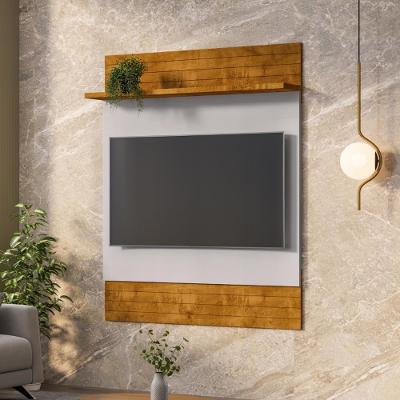 Conjunto Painel E Rack Romeu Naturalle Off White