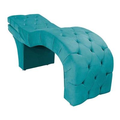Maca Estofada Reclinável Sobrancelhas Cílios Suede Jade Azul Turquesa