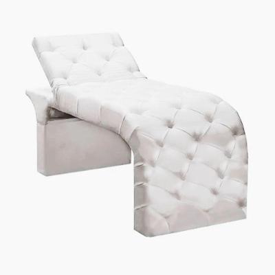 Maca Estofada Estética Cílios Regulável Spa Suede Valentina Branco