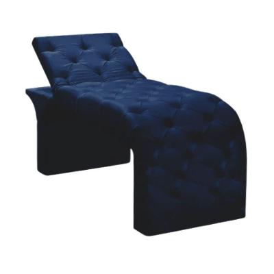 Maca Estofada Estética Cílios Regulável Spa Suede Valentina Azul Marinho