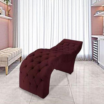 Maca Estofada Estética Cílios Salão Spa Suede Hellen Bordô