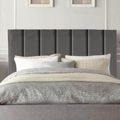 Cabeceira Estofada Cama Casal Queen Size 160 Cm Laura Linho Cinza