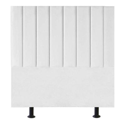 Cabeceira Estofada Cama Casal Queen Size 160 Cm Laura Suede Branco