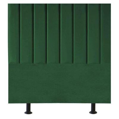 Cabeceira Estofada Cama Casal Queen Size 160 Cm Maria Suede Verde