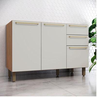 Balcão De Pia 120 Cm Ambiente Requinte Nature Areia Hp - Henn