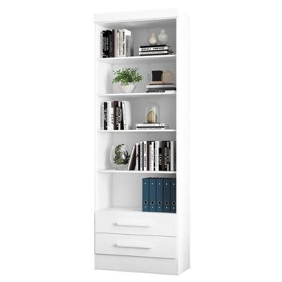 Estante Livreiro Com 2 Gavetas 3420 Branco - Qmovi Branco