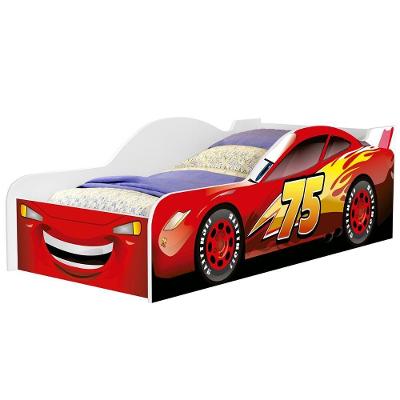 Mini Cama Infantil 148x68cm Personagens Carro Vermelho Z53 - Mpozenato
