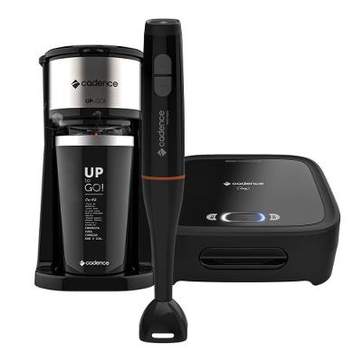 Kit Trio Black Cadence - Cafeteira Sanduicheira Mixer 220V