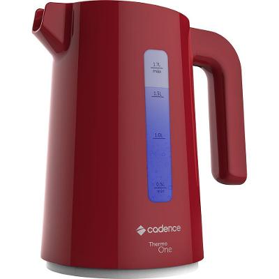 Chaleira Elétrica Cadence Thermo One Colors 1,7L Vermelha 220V