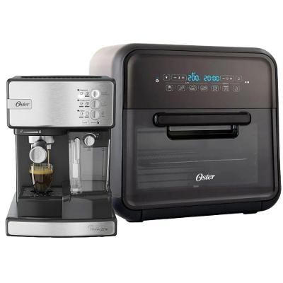 Kit Fritadeira Super Fryer E Cafeteira Nova Primalatte Oster 110V